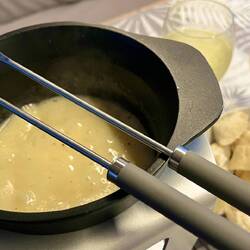 Gut eingeteilt - unser letztes Fondue 🫕