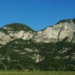 Aus dem Bus fotografiert kurz hinter Bozen