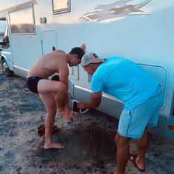 So eine Außendusche hat was 👍🏻😉