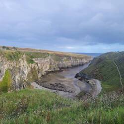Once we made it to the Smoo Cave here is the path we had to go up then down then up again.