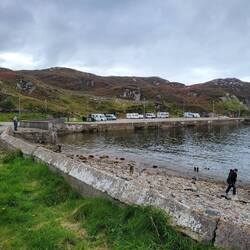 The first camper is ours. We had power and a water view.
