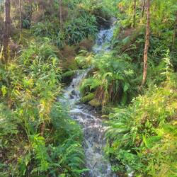 A secondary waterfall at Measuch.