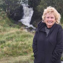 This small waterfall was beside the mill stone Randy found.