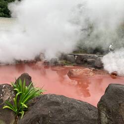 Red hot spring
