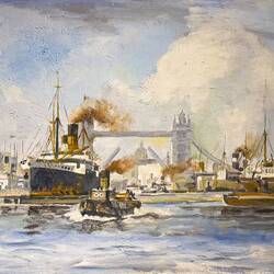 H.J. Gunn's "St John from the Thames" @ the Arkas Maritime History Center — Bornova, İzmir.