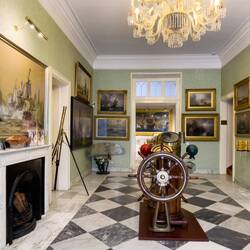 Entry hall at the Arkas Maritime History Center — Bornova, İzmir.