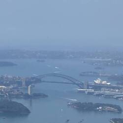 Opera house & bridge from the air