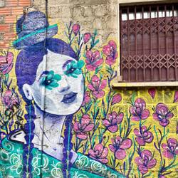 Eine Cholita künstlerisch umgesetzt