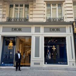 Every designer shop had a "bouncer" at the door