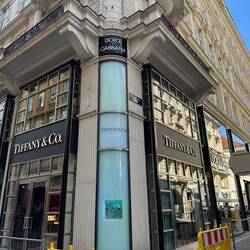 Tiffany anchoring a main intersection