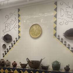 Fresco in kitchen 'Frida and Diego'