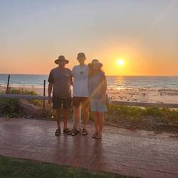 Joe's first sunset at Cable beach