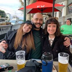 Roommate love.. literally, Rico and Meg started dating shortly after this pic was taken!