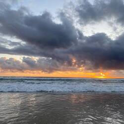 Sunrise at Moonee Beach