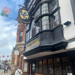 Three Pigeons Pub where we had dinner.