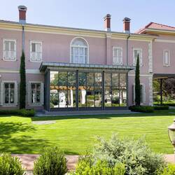 Rear of the Mattheys Mansion ... and entrance to Arkas Sanat ... Bornova, İzmir.