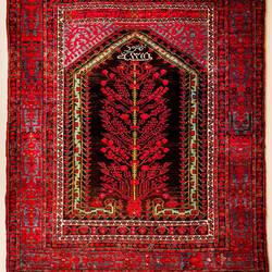 Prayer Rug from Kula Demirci (c. 1902) — Arkas Sanat ... Bornova, İzmir.