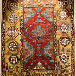 "Infinite Design" Village Rug (17th-18th century) — Arkas Sanat ... Bornova, İzmir.