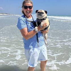 Bosley loved his cuddles and play with Fiona