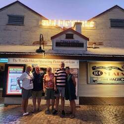 We took a historical walk, talk, eat and drink evening tour. The still working cinema