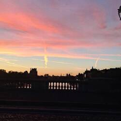 Beautiful morning skies in Paris