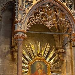 Sacred Heart icon in St. Stephan's Cathedral