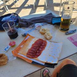 Our Protein shack after walking the extra miles today