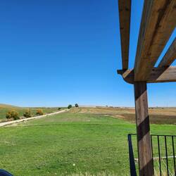 View of the Camino from our place in Moratinos.