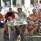 Jörg in 2009 sitting with friends in Astorga