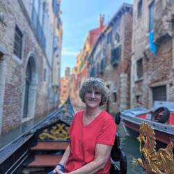 Me at the front of the gondola