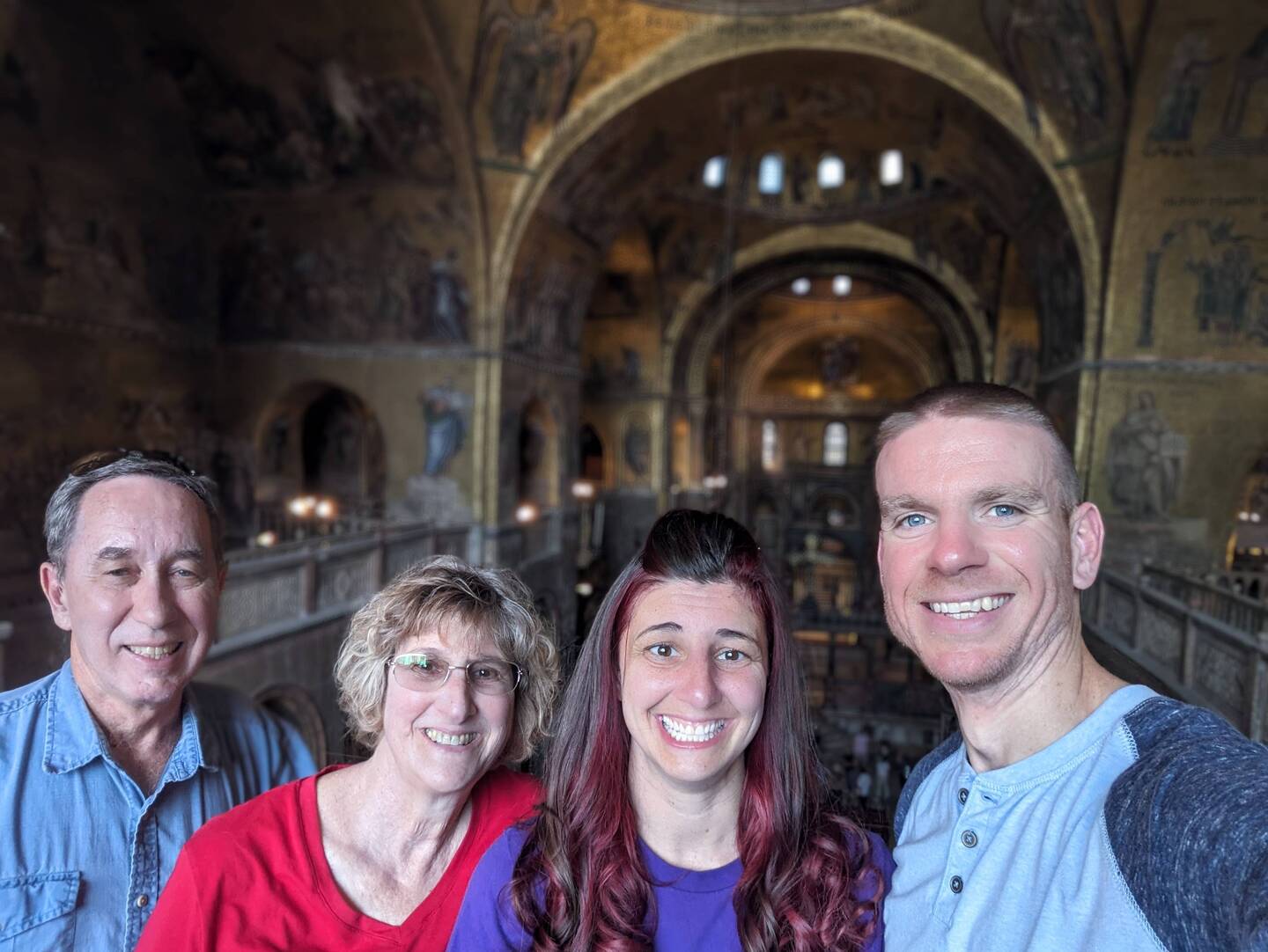 Group photo at St. Marks Basilica