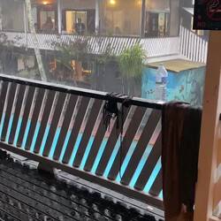 We got hit with a cyclone 😂😅