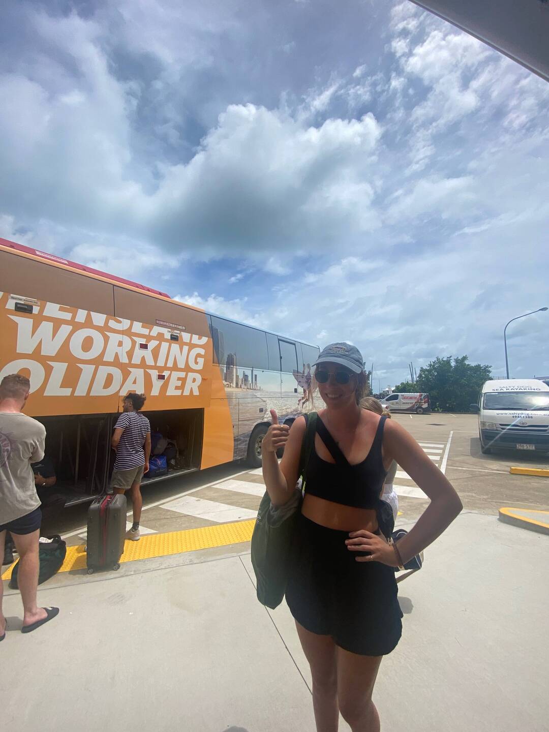 We took a bus from Airlie Beach to Byron and it took just about 24 hours 🥲