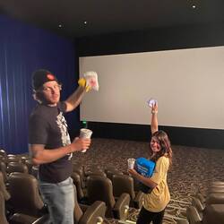 We saw Cocaine Bear!! I felt every emotion watching it, it was great. I recommend it