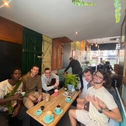 Coffee with the boys :*