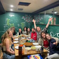 Hostel dinners bring me so much joy