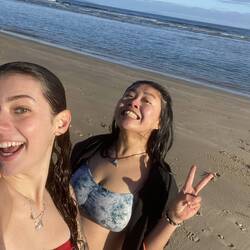 First winter swim!! Beyond cold!