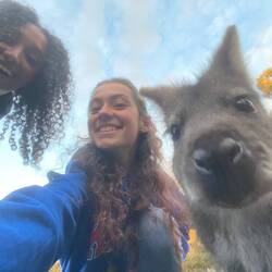 My bestfriend of 14 years came to see me (the one on the left)!!!