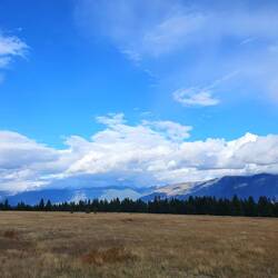 Unser heutiger Blick auf die Berge.