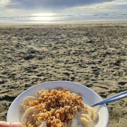 Frühstück am Meer
