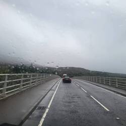 On the bridge to Skye. I've always been drawn to the Isle of Skye. So happy to be here with Randy