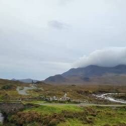 Just outside Portree and already beautiful landscapes