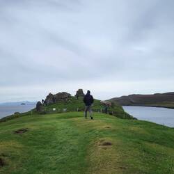 Castle in the background