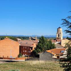 Looking over the mesteta from the La Peregrina church