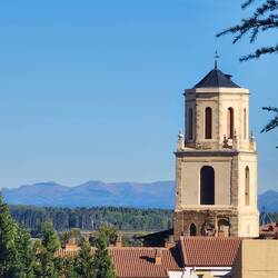 I wonder if we'll be walking over those mountains in a couple of weeks.