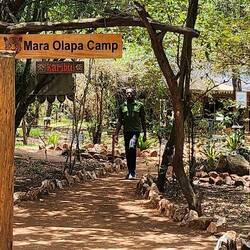 arriving at our camp