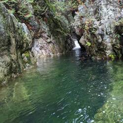 Fun fact: Das Wasser ist grün weil sich die Bäume drin spiegeln nicht weil es dreckig ist