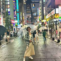 Me on the streets of Shijuku, Tokyo 🇯🇵