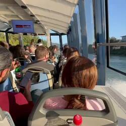 The Captain of the river cruise performs a waltz at the end of the cruise