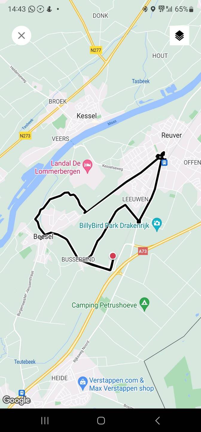 Radtour heute ca. 13 km